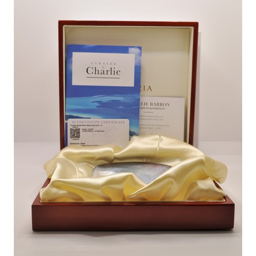 86 - Limited Edition Tahitian Oyster Shell in presentation box, with a certificate and supporting literat... 