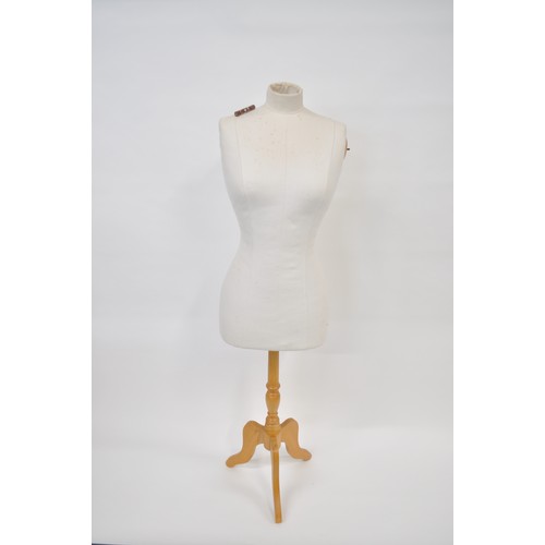 121 - Mannequin female torso on stand