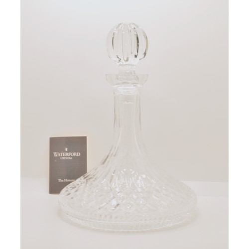 123 - Waterford Crystal Lismore Ships Decanter (unused) together with a Waterford 10