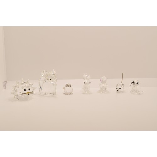 127 - Collection of Swarovski crystal animals, Total 7, boxed with certificates consisting large elephant ... 