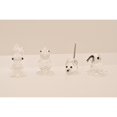 127 - Collection of Swarovski crystal animals, Total 7, boxed with certificates consisting large elephant ... 