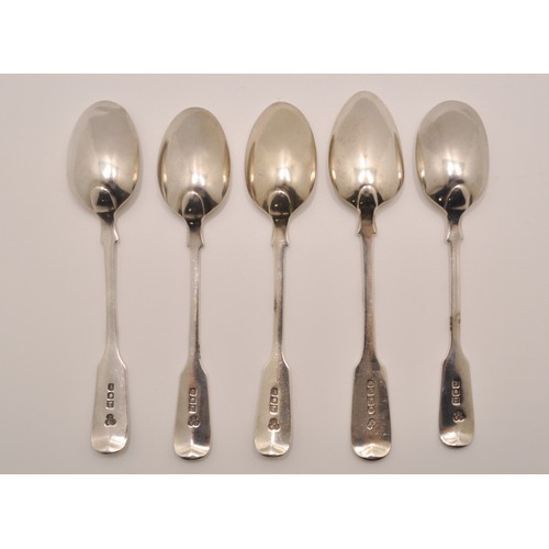 138 - Antique silver teaspoons, x1 hallmarked Edinburgh 1833 by Andrew Wilkie, x5 Victorian hallmarked Lon... 