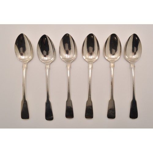 139 - Georgian Silver teaspoons, x6 hallmarked maker stamp IL (John Lias), approx gross combined weight 91... 