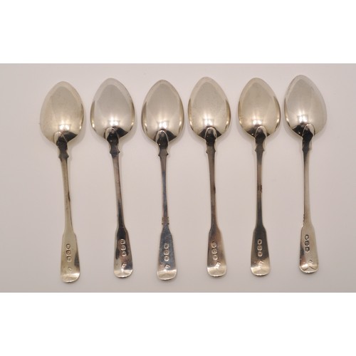 139 - Georgian Silver teaspoons, x6 hallmarked maker stamp IL (John Lias), approx gross combined weight 91... 