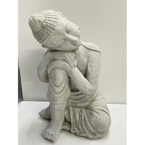 176 - Reconstituted stone figure of Thai Buddha in resting pose