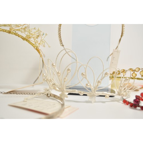 116 - Wedding shop liquidation of stock of mixed tiaras in various designs and styles - x 15. 
NOTE - over... 