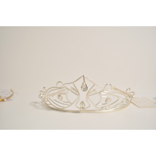 119 - Wedding shop liquidation stock of mixed tiaras in various designs and styles, all boxed x12