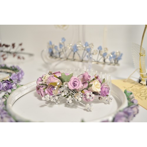 119A - Wedding shop stock of mixed tiaras in various designs and styles including some suitable for bridesm... 