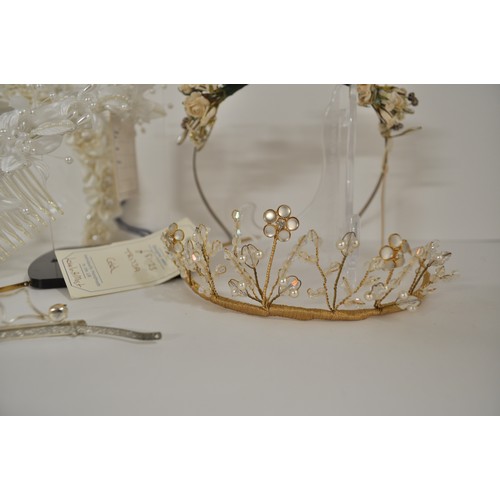 117 - Wedding shop stock of mixed tiaras in various designs and styles photos to follow