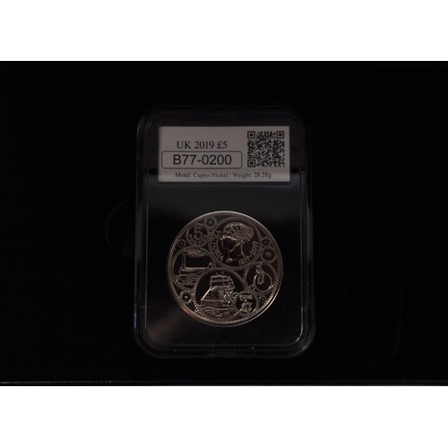 103 - Westminster DateStamp  - 2019 Queen Victoria £5 Datestamp Issue 24.05 2019, boxed in capsule with Ce... 