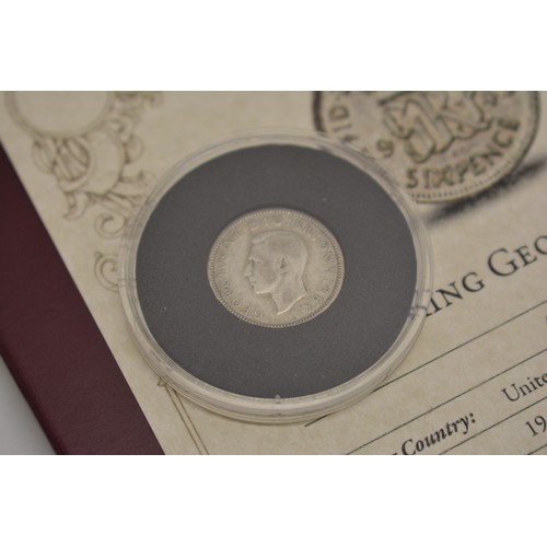 208 - London Mint Office - mixed capsulated coins in folders, .999 Silver Sovereign,  9.25ag Silver Threep... 