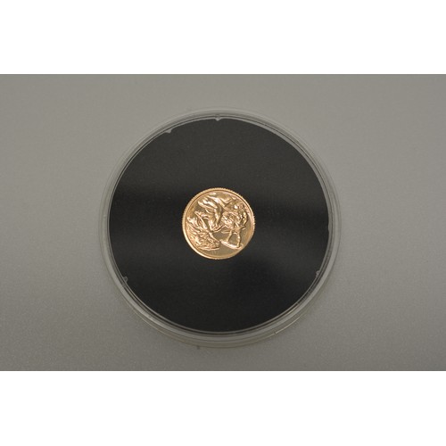 218 - 2021 Gibraltar Dragon Conquered design Quarter Sovereign gold coin from The London Mint Office, weig... 