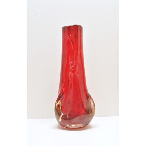 371 - Collection of venetian / Murano coloured vases, one of which with label V.Nason & C Murano