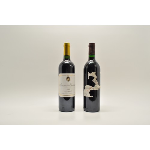 48 - 1985 bottle of Chateau la Tour de Mons, Margaux, 75cl, with distressed label together with 750ml bot... 