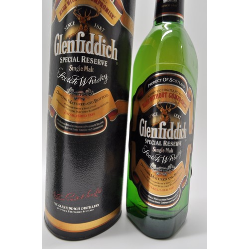 100 - 70cl bottle of Glenfiddich Special Reserve single malt Scotch Whisky in tube, c.1990's together with... 