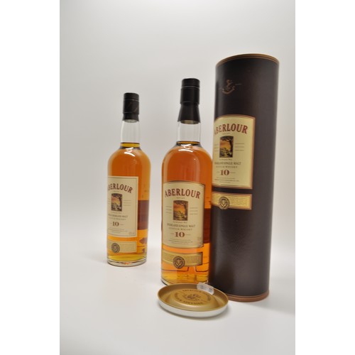 102 - Aberlour Highland Single Malt Scotch whisky aged 10 years in tube. c.1990s together with 70cl bottle... 