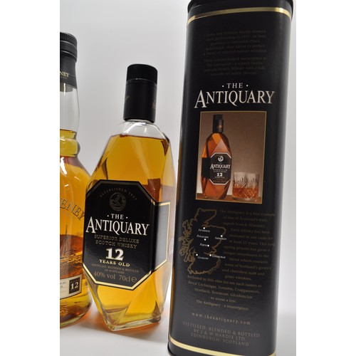 105 - The Antiquary Superior deluxe scotch whisky 12 years old, 70cl, 40% vol in presentation tube togethe... 