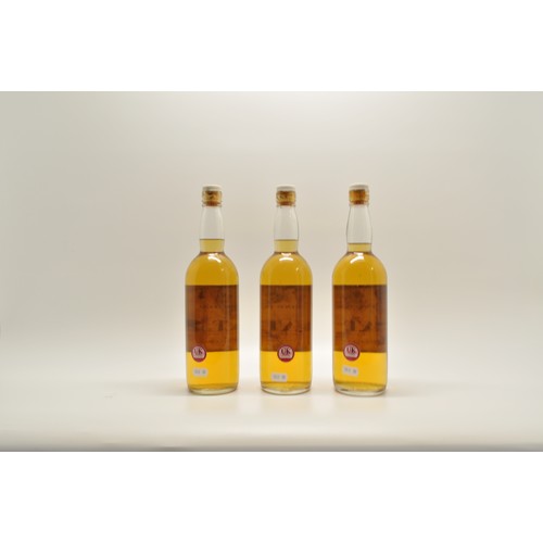 107 - Three bottles of Edlins 'VAT 7' fine old Scotch whisky; 70% proof