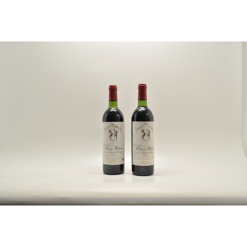 111 - x2 bottles of Chateau Clerc Milon, Baron Philippe de Rohschild 1983