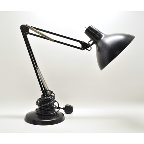 129 - Industrial style anglepoise lamp by Thousand and One Lamps, in good working order. PAT tested.