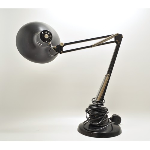 129 - Industrial style anglepoise lamp by Thousand and One Lamps, in good working order. PAT tested.