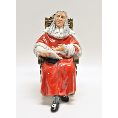 142 - Royal Doulton figures - Town Crier, the Auctioneer,  The Judge and The Mayor  (x4 items)