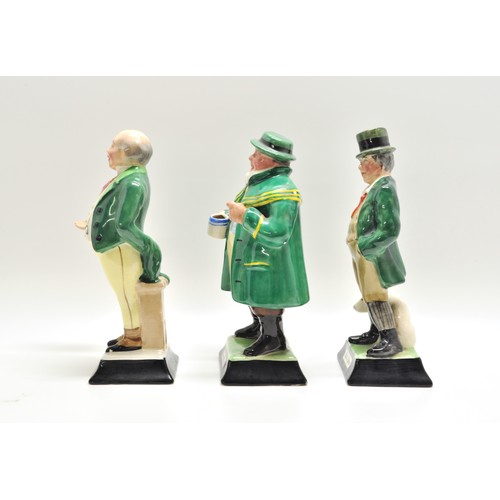 144 - Gibsons Burslem ceramic figures - Mr Pickwick, Tony Weller and Bill Sykes (x3 items in total)