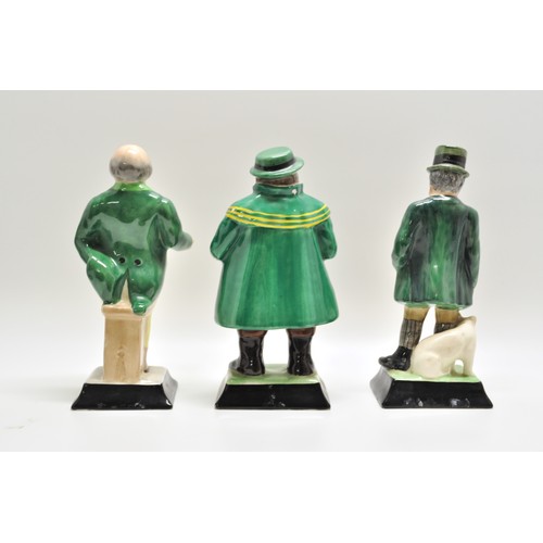 144 - Gibsons Burslem ceramic figures - Mr Pickwick, Tony Weller and Bill Sykes (x3 items in total)