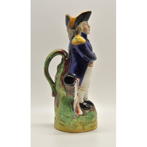 152 - Staffordshire/Staffordshire style Lord Nelson jug, approx H29cm