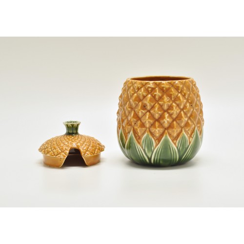 155 - Quirky Royal Doulton pineapple preserve pot, with makers stamp to base, approx H12cm