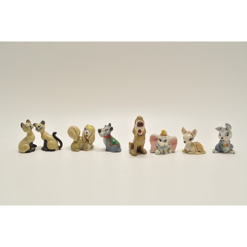 156 - Wade Disney dog figures (x3) plus other unmarked Disney character figures (x11 items in total)