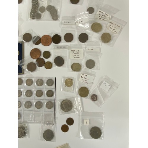 69 - Coinage consisting of British sixpences consecutively dating 1953-1967  and other mixed coins