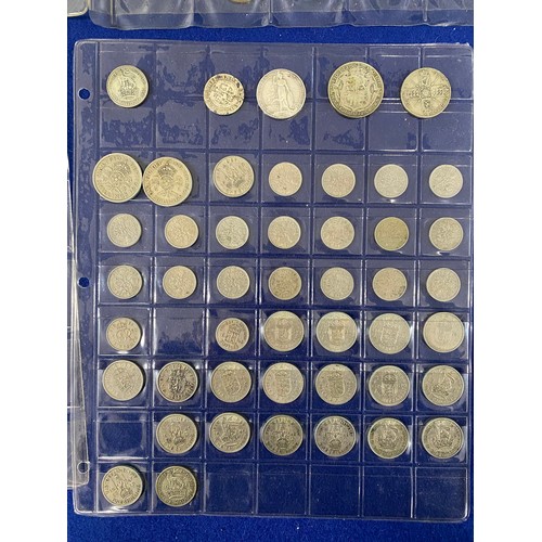 66 - Silver and Bronze mix coins to include a 1922 silver half crown, Edward VII Florin,  George V Florin... 