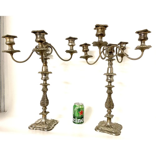 31A - Substantial pair of decorative five arm candelabras, approx H49cm