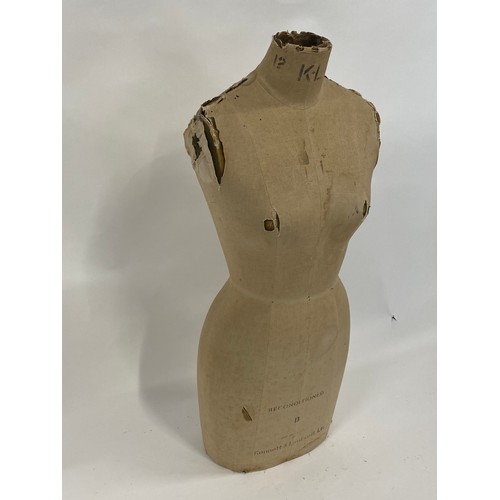 15 - Vintage Mannequin, made in England stamped Kennett & Lindsell Ltd, approx H86cms