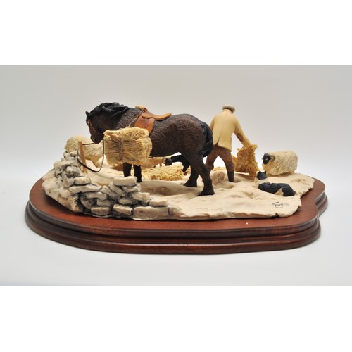 52 - A Border Fine Arts limited edition model Winter Feeding by Judy Boyt, model no. JH10. Limited editio... 