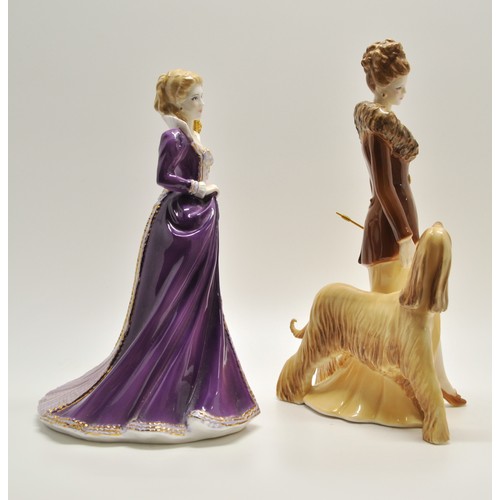 75 - Royal Worcester lady figures, both limited editions,  Glittering Occasions 'Masked Ball' height 240c... 