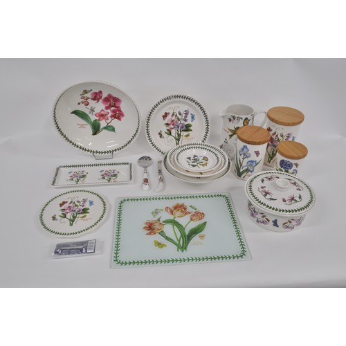 77 - A large quantity of Portmeirion Botanic Gardens to include 3 storage canisters, boxed sets to includ... 