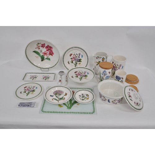 77 - A large quantity of Portmeirion Botanic Gardens to include 3 storage canisters, boxed sets to includ... 