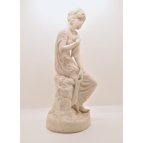 79 - A DILETTANTI CAST STONE FIGURE OF 'SCENT', moulded maker's marks verso and inset medallion to base, ... 