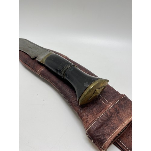 116 - Vintage Kukri in bespoke made leather sheath