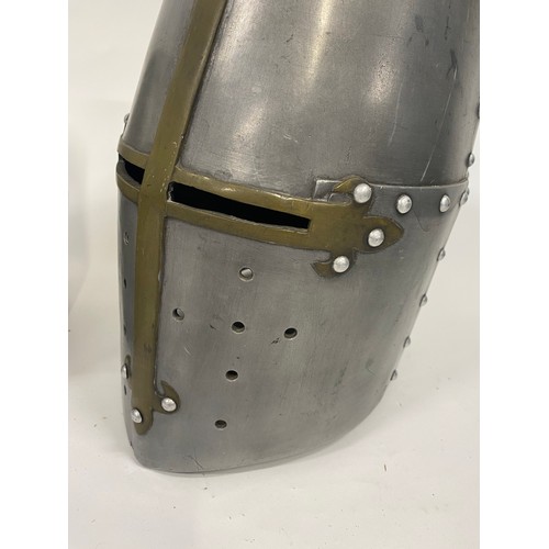 123 - Medieval Crusader / Templer style reenactment helmet x2