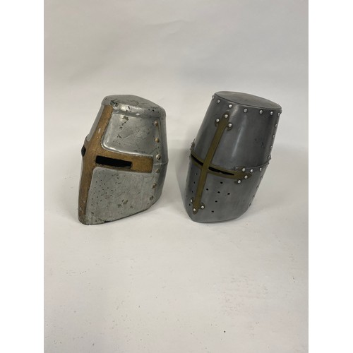 123 - Medieval Crusader / Templer style reenactment helmet x2