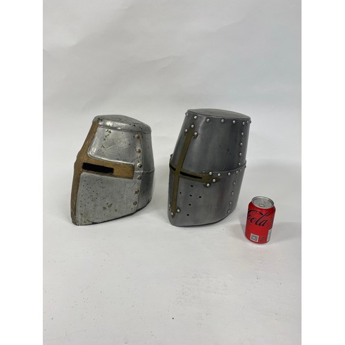 123 - Medieval Crusader / Templer style reenactment helmet x2