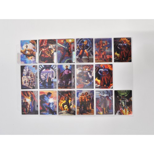 172 - Complete set of Topps Star Wars Shadows of the Empire (101 cards), 1996 Lucasfilm Ltd, in protective... 