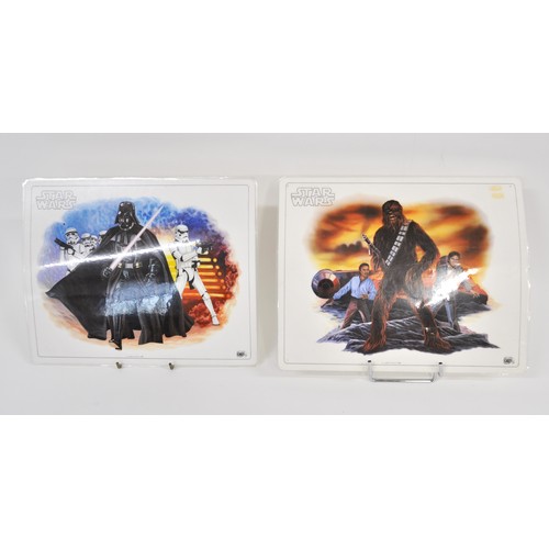 174 - STAR WARS INTEREST- x4 laminated placemats, Icarus Company 1982