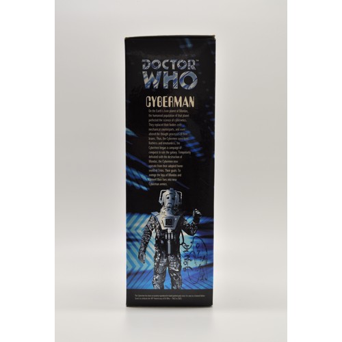 178 - RARE DR WHO Signed Memorabilia - 40th anniversary Dr Who Cyberman Limited Edition boxed figure  with... 