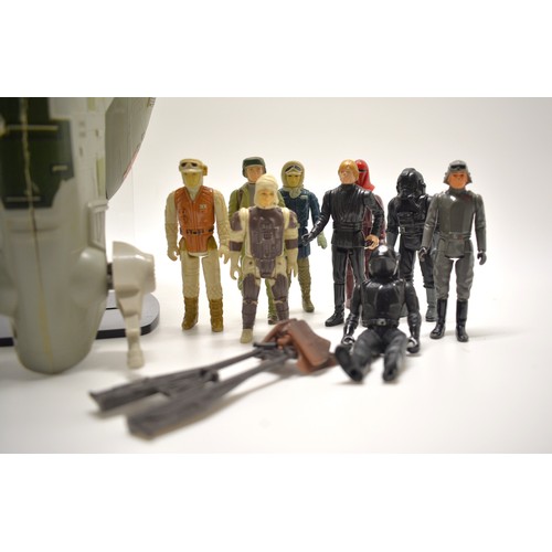 176 - Vintage Star Wars 1981 Boba Fett's Ship together with 1980s figures