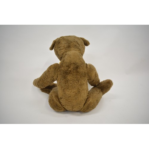 193 - Vintage jointed hump back teddy bear, approx overall length 53cm