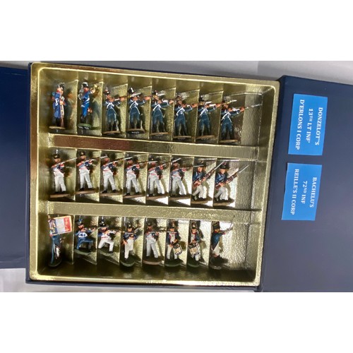 145 - A large quantity of metal figures predominately Napoleonic British and French infantry/artillery inc... 